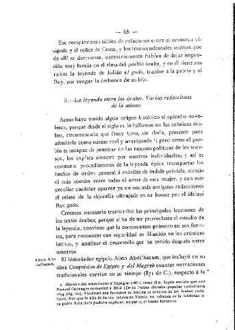 [II.- La leyenda entre los árabes...] 68