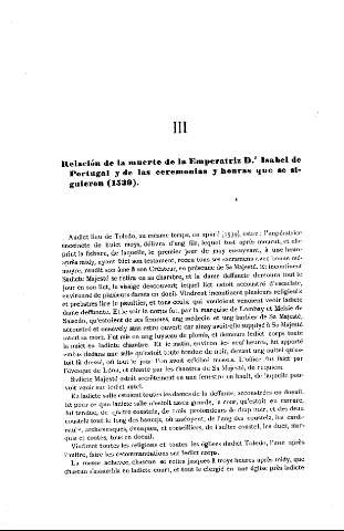 [III. Relación de la muerte de la Emperatriz D.ª Isabel de Portugal...] 166