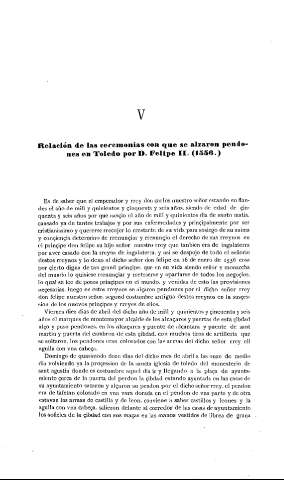 [V. Relación de las ceremonias con que se alzaron pendones en Toledo...] 176