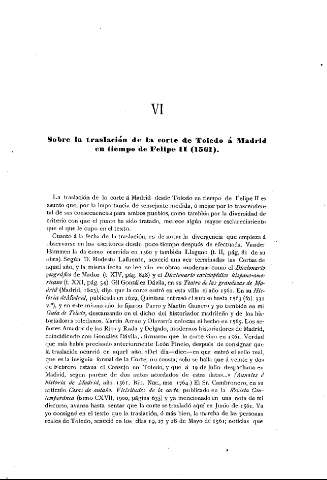 [VI. Sobre la traslación de la corte de Toledo á Madrid...] 179