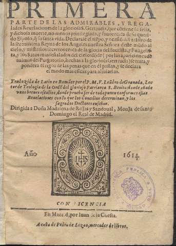 Primera parte de las admirables y regaladas... (1614.)