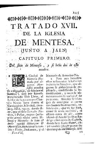 [Tratado XVII. De la Iglesia de Mentesa] 245