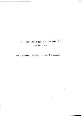 [XI. Escritura de depósito (Año 1240)] 221